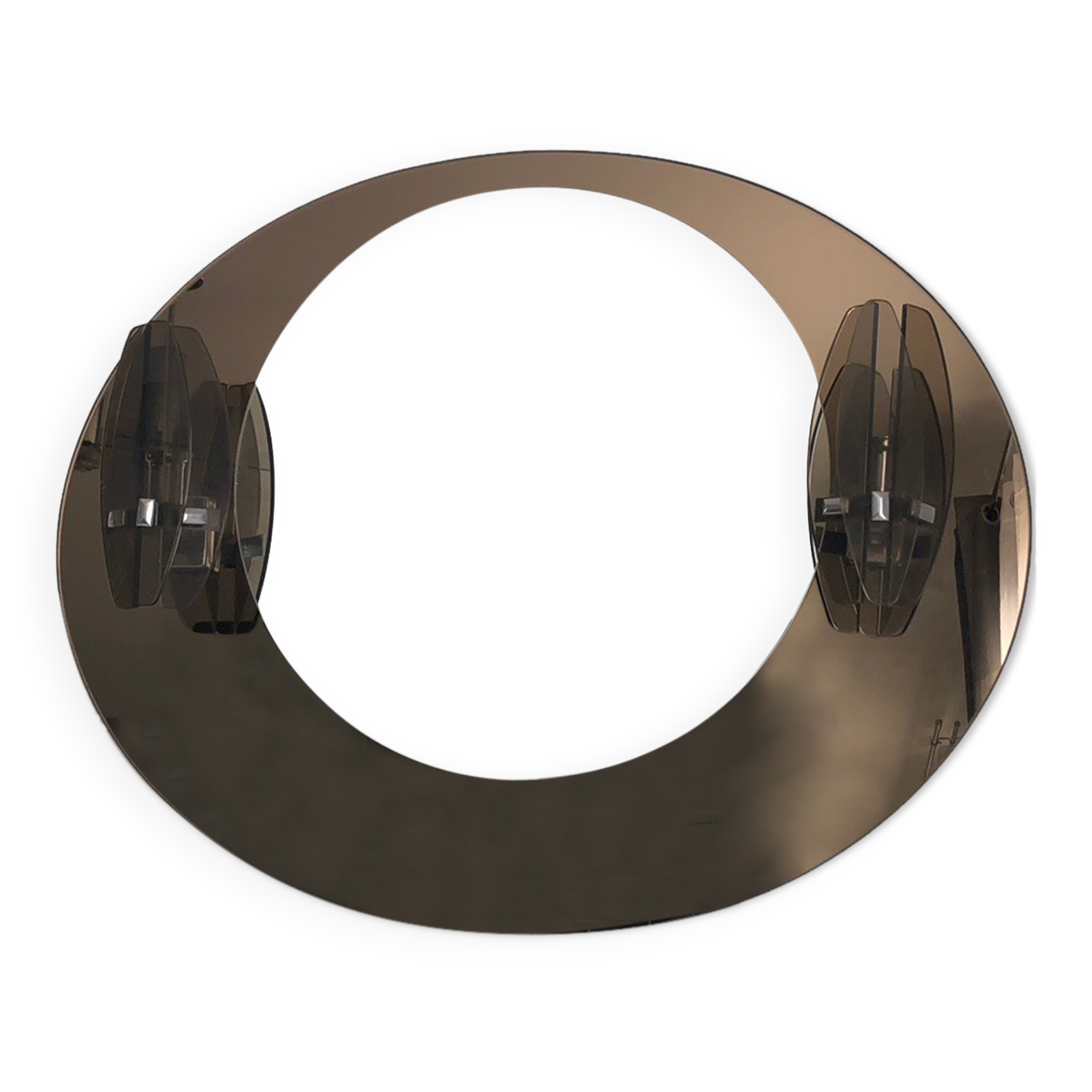 Miroir Lupi Cristal Luxor avec 2 appliques intégrées et tablette