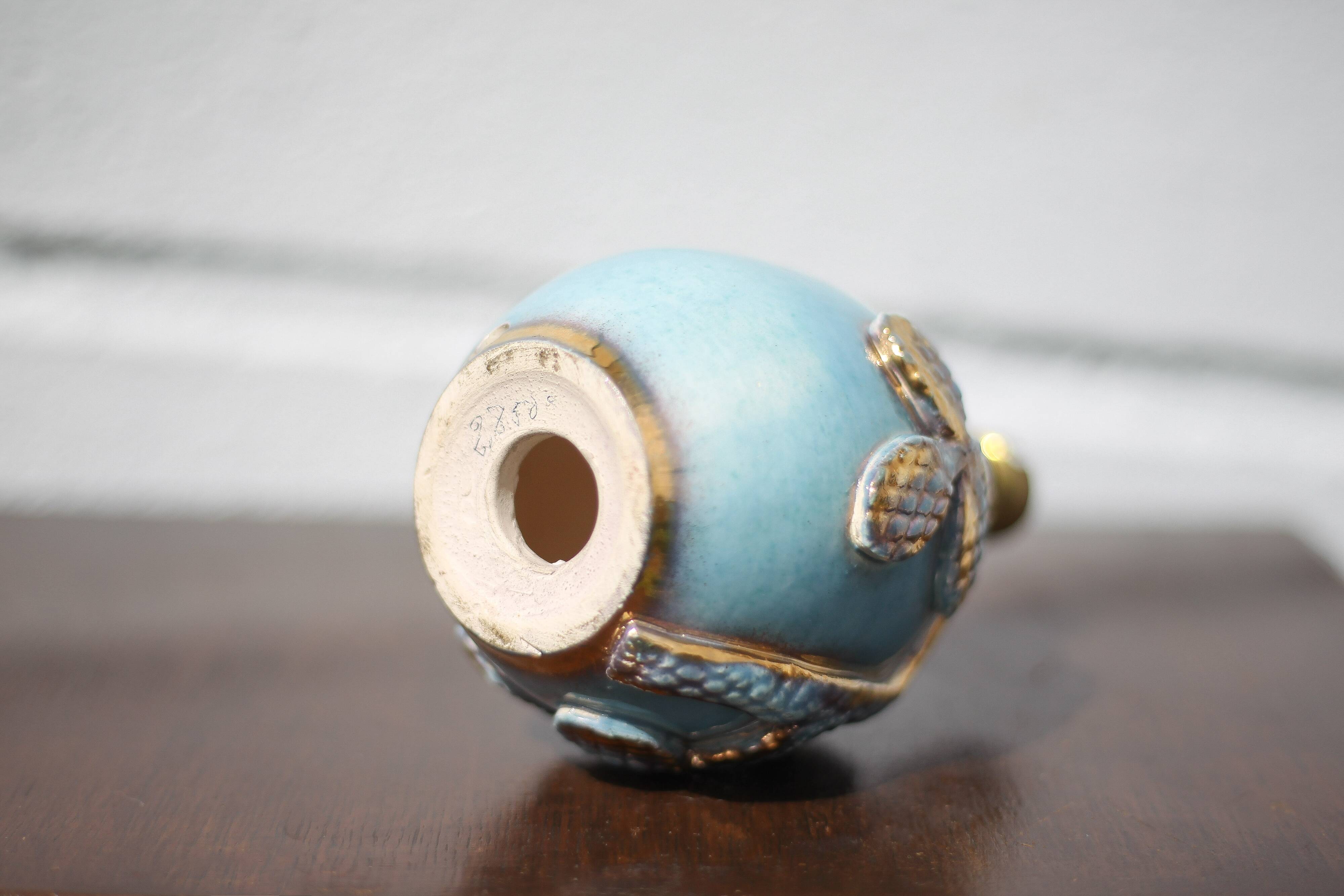 Vintage lamp, ceramic relief lamp, table lamp, bedside lamp, art deco, pottery, 50's