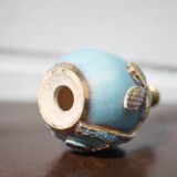 Vintage lamp, ceramic relief lamp, table lamp, bedside lamp, art deco, pottery, 50's