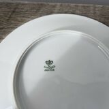 10 assiettes à dessert en porcelaine de Limoges blanches