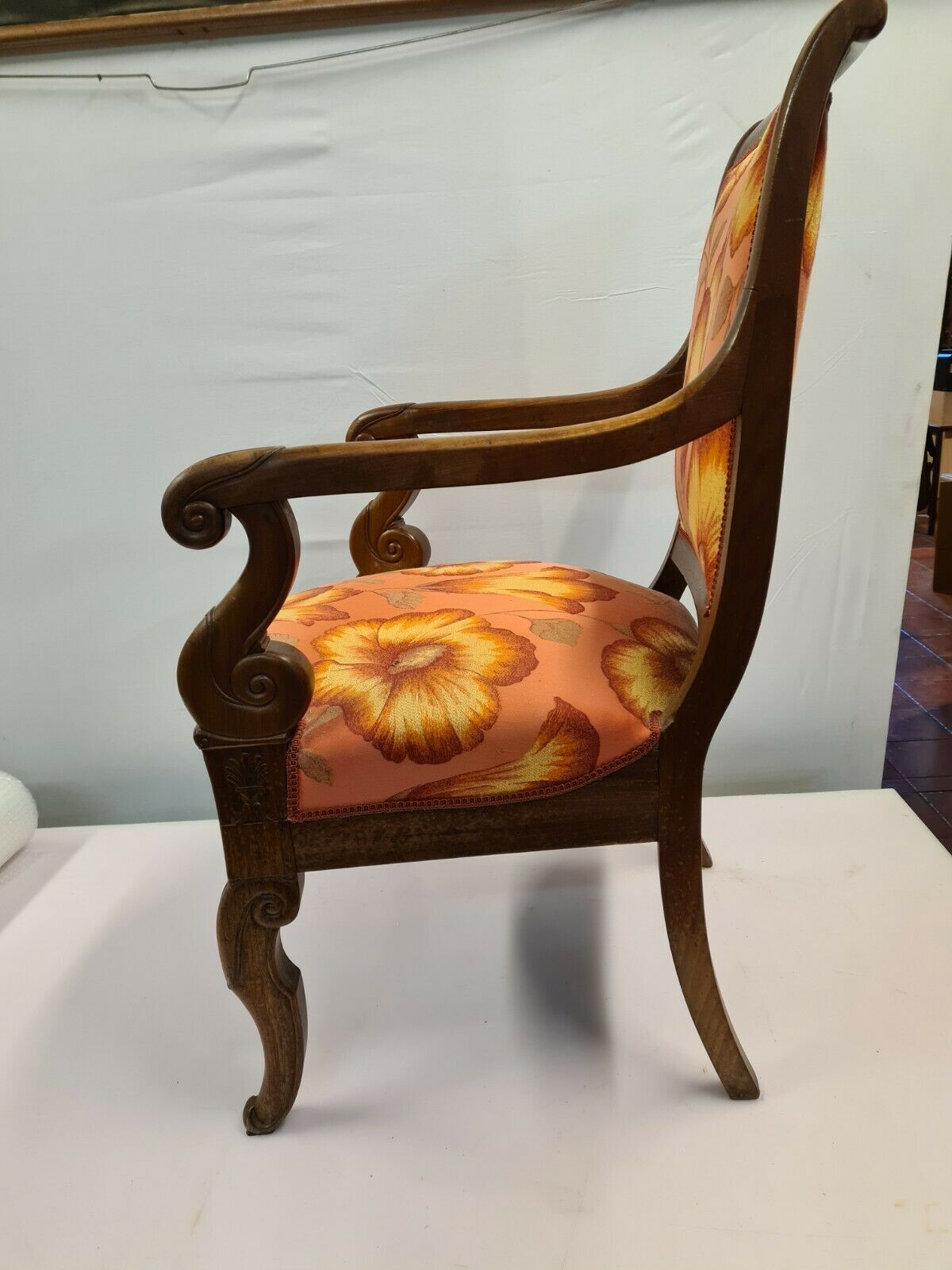 Mahogany armchair