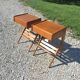 Compass leg bedside tables
