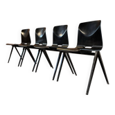 4 chaises Pagholz Thur op seat 1970
