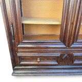 Wrought-iron library from the Louis XIII - Louis XIV period, oak, 17th century.