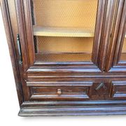 Wrought-iron library from the Louis XIII - Louis XIV period, oak, 17th century.