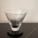 6 engraved art deco glasses