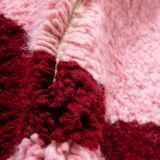 Handmade natural wool rug, size 100 x 200 cm