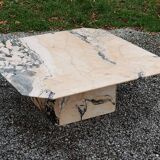 70s design marble coffee table