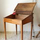 Old schoolboy walnut desk