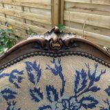 Louis XV style wingback armchair