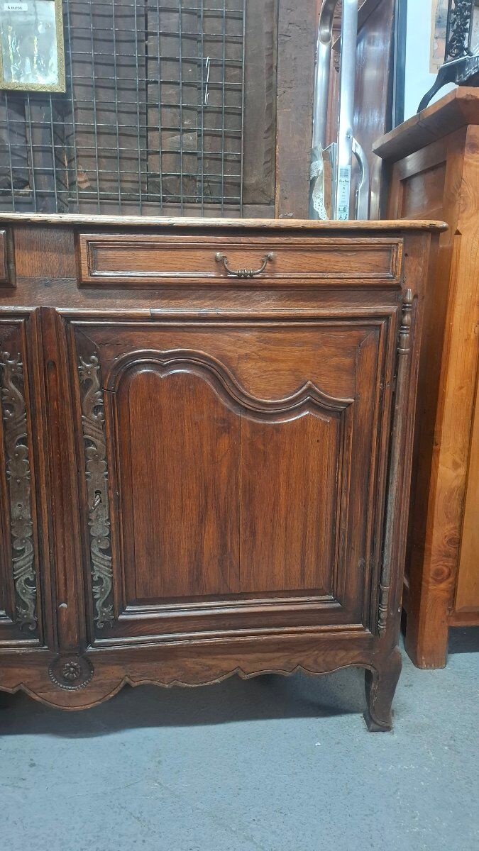 Low oak sideboard