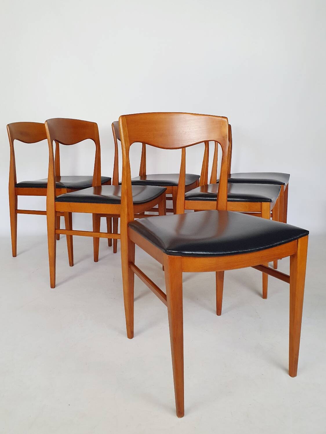 Serie de 6 chaises scandinaves