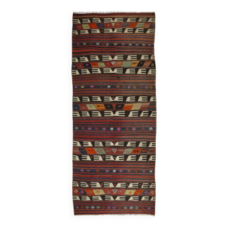 Handcrafted Vintage Rug 116x 382 cm