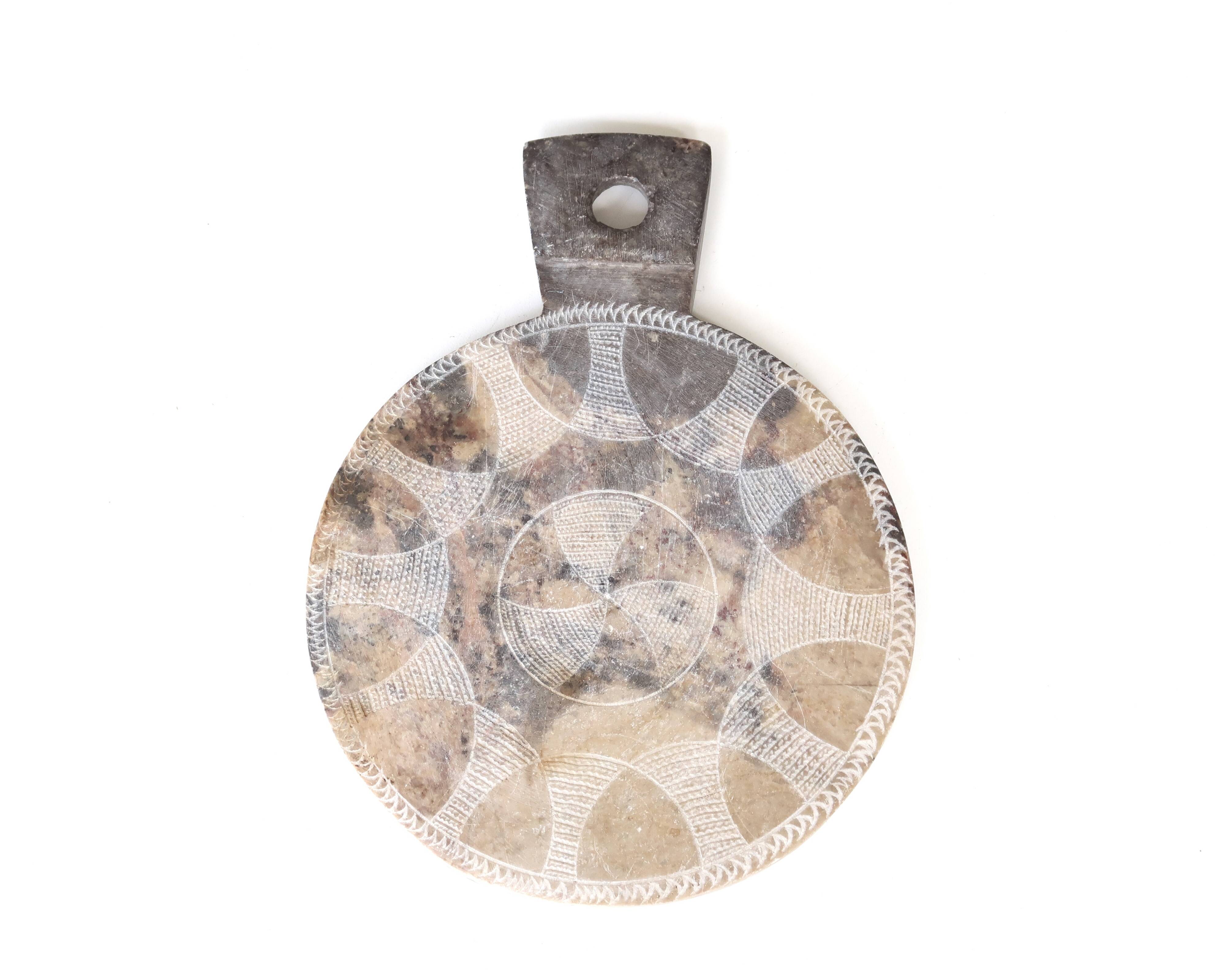 Moroccan stone cutting board, 70s