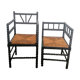 Fauteuil et chaise d'angle de style Louis XIII