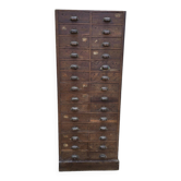 Old workshop cabinet with 28 drawers in oak – workshop furniture