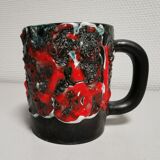 Mug vintage ceramic lava effect