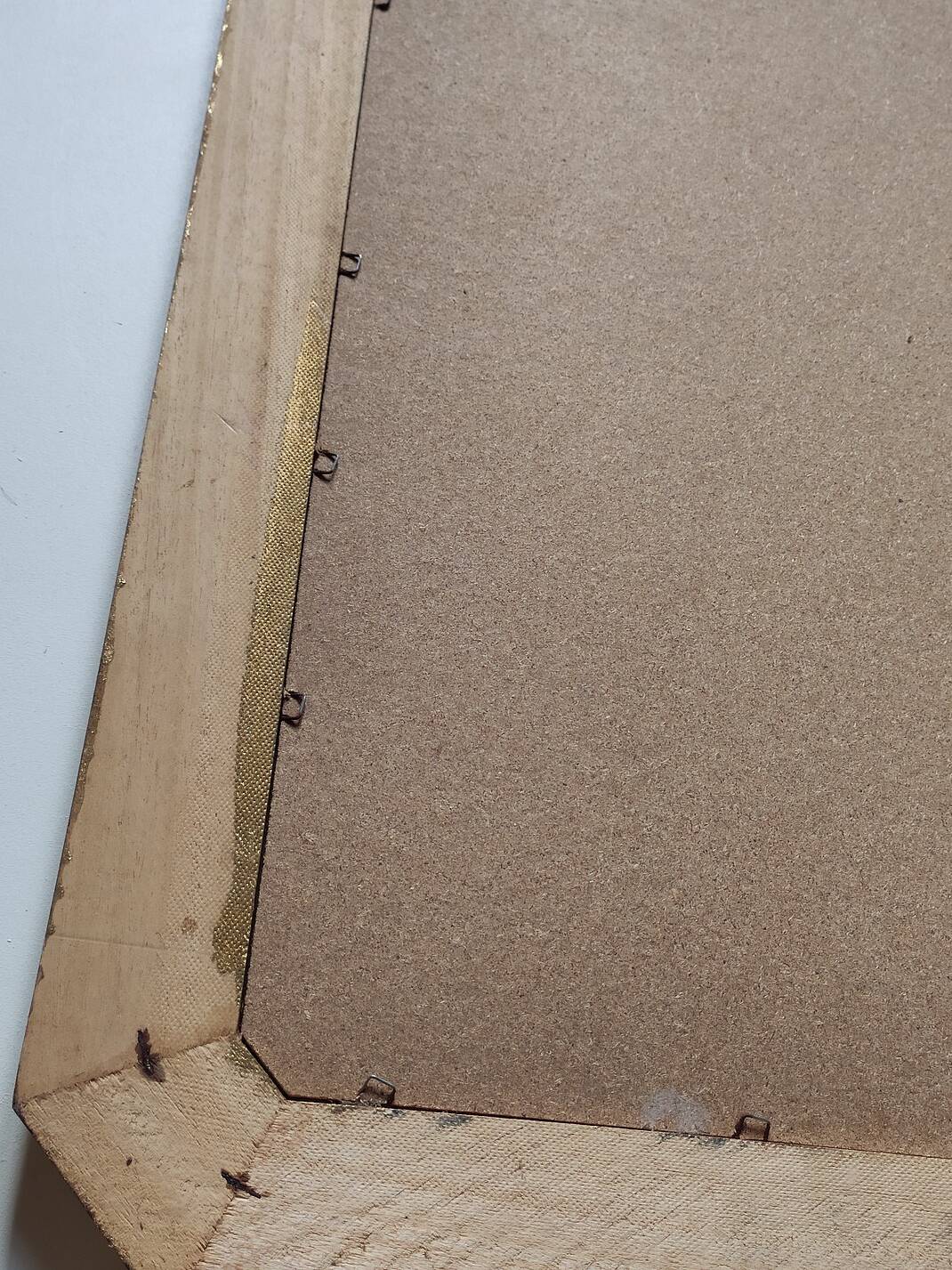 Large painted wood mirror