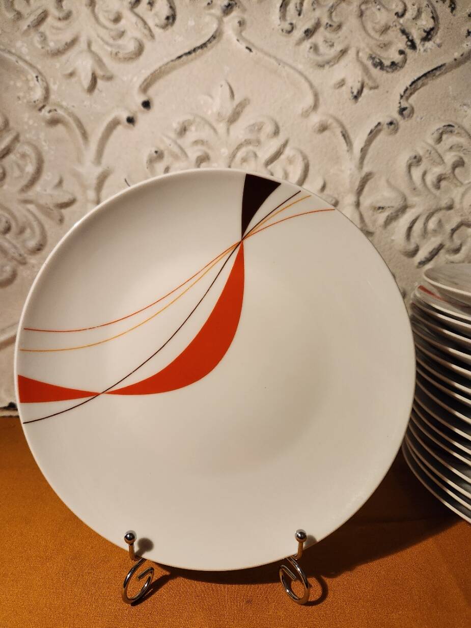17 assiettes plates design 1970 Winterling Marktleuthen Bavaria
