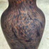 Vase verre soufflé, verrerie de Vianne