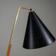 Nigel Walters floor lamp in black and teak, Hagoort, Netherlands, 1958