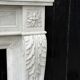 Louis XVI style Carrara marble fireplace circa 1880