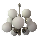Sputnik Chandelier with 10 Globes, 1970s