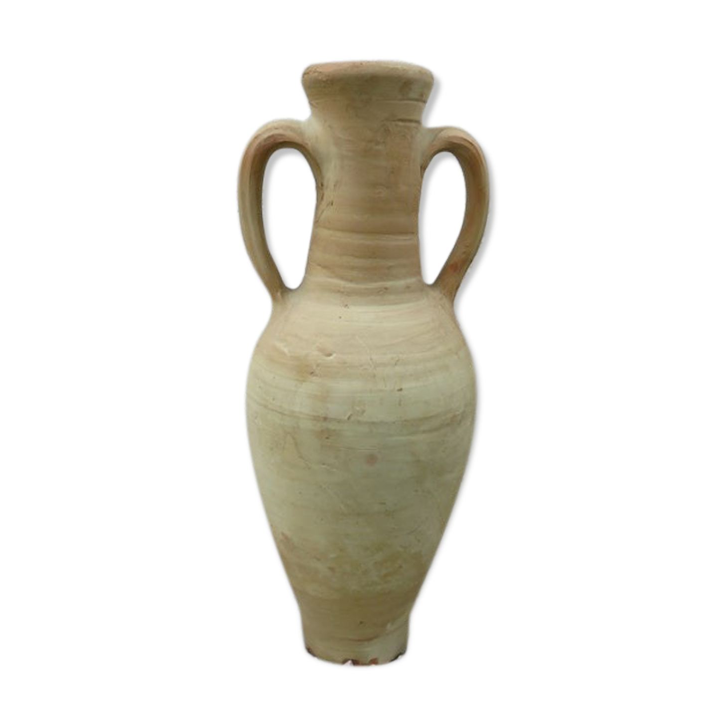 Terracotta potiche with handles 60s