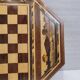 Game of ajedrez, madera tallada, Arts & Crafts, circa 1900 - Inglaterra