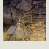 Flower of mother-of-pearl hanging lamp