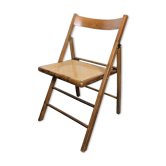 Folding chair with a cane seat