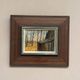 Original Swedish Oil on Canvas – "Autumn" by an Unknown Artist – Vintage and Framed – 22 × 18.5 cm