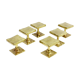 Set de 6 patères en bronze