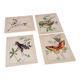 4 affiches Oiseaux, Papillons, Nid