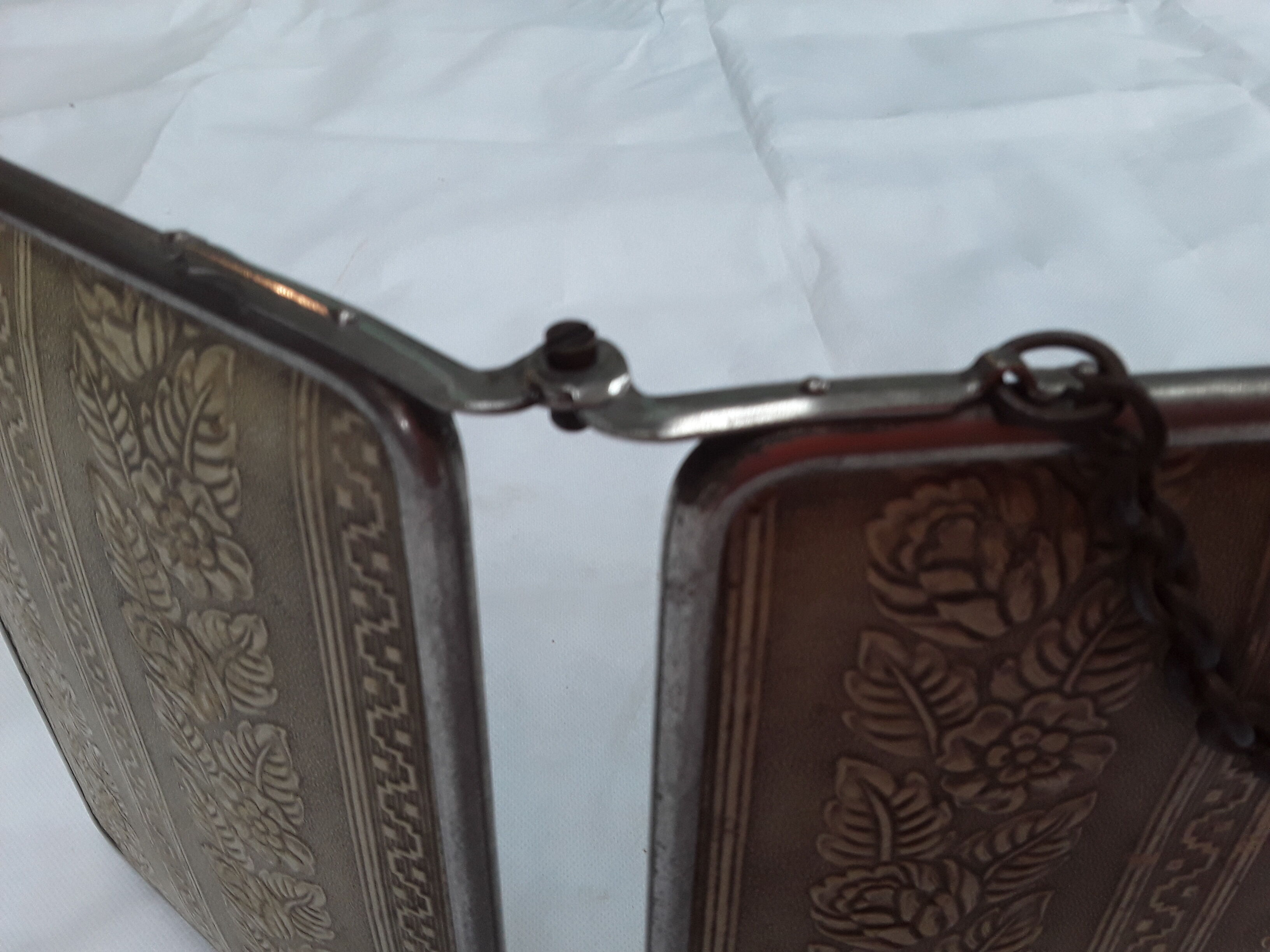 Miroir de barbier, tryptique - 60x25cm