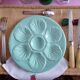 6 assiettes à huîtres pastels proceram