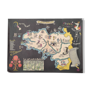 Carte légendes de bretagne - 1955