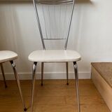 Pair of chrome chairs