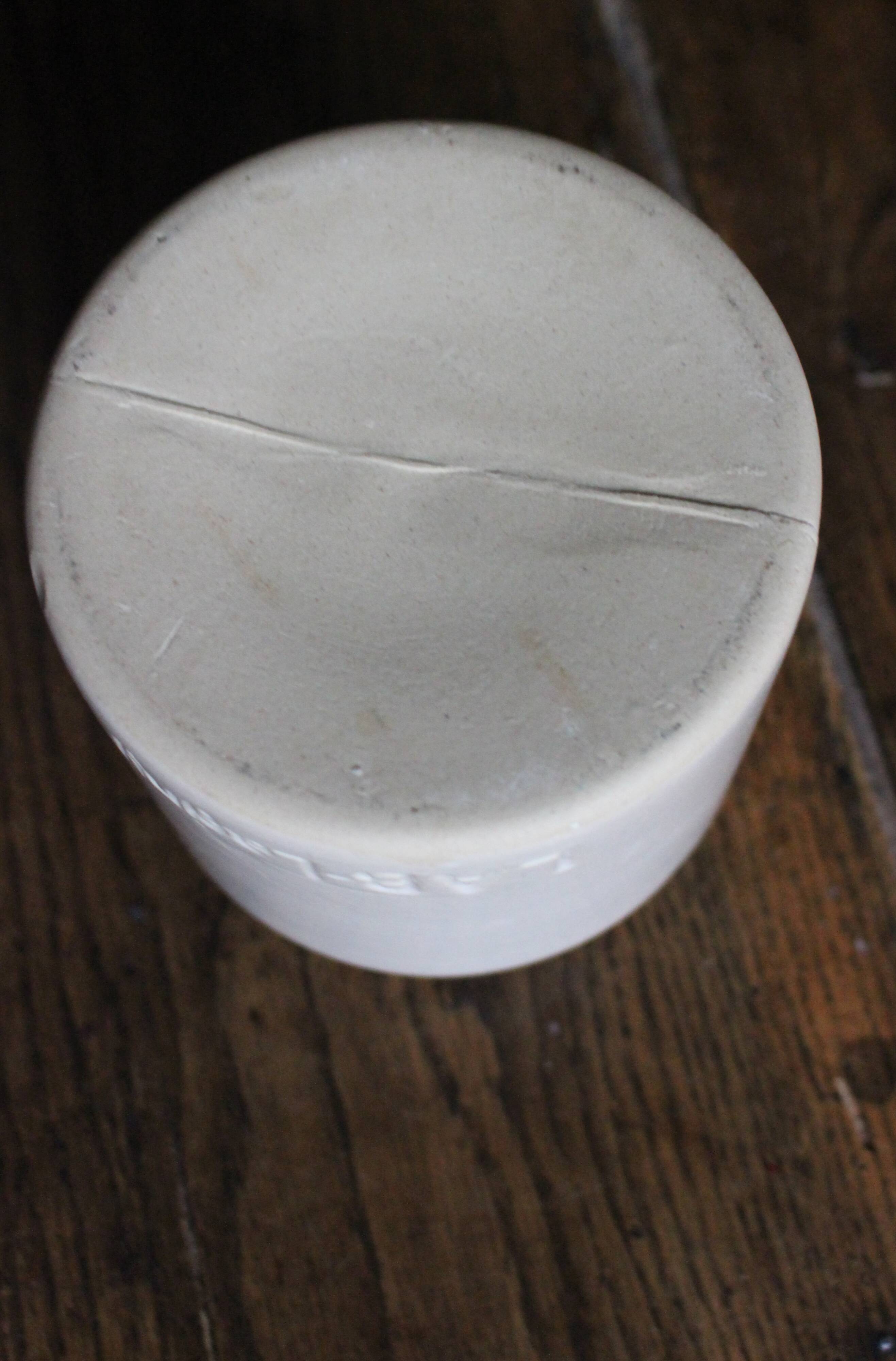 Glazed stoneware vase pot Lab-Lagny vintage