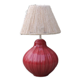 Bedside lamp and rope lampshade