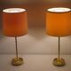 Paire de lampes scandinaves en laiton 1970