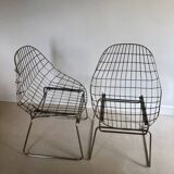 Chaise design en acier filaire