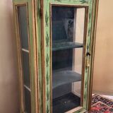 Venetian display cabinet in painted wood