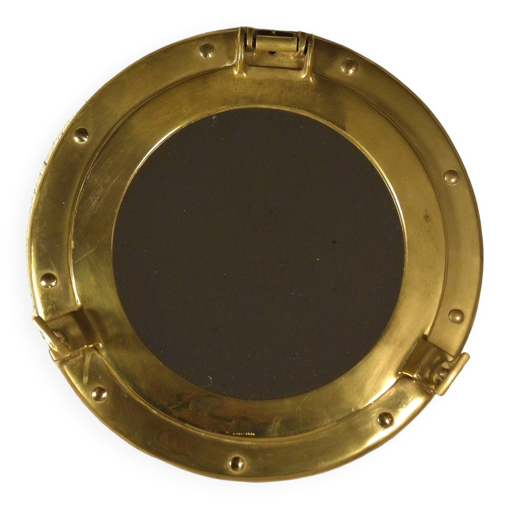 Brass porthole mirror 29 cm