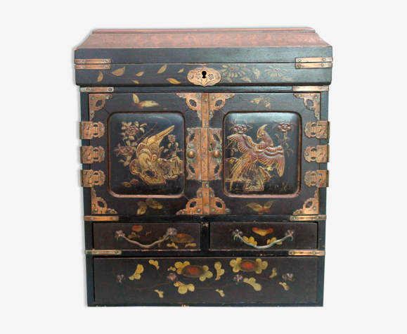 Cabinet meuble coffret a bijoux Japon XIXe