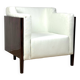 Fauteuil Art Déco "New York" – Placage en ébène de Macassar