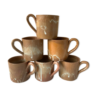 6 vintage cups