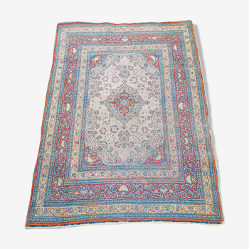 Tapis d'orient ancien persan fait main tebriz 174 x 125 cm