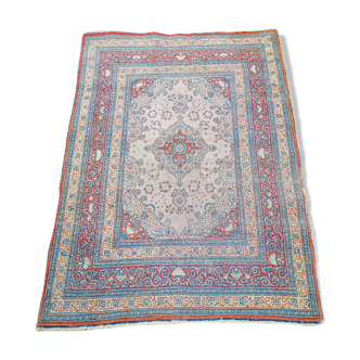 Ancient Persian Oriental rug handmade Tebriz 1.74 x 1.25 m