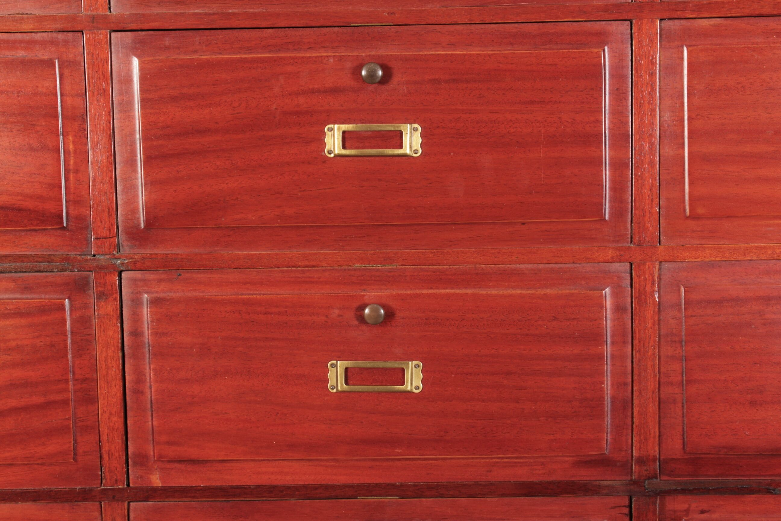 French Mahogany Lockers / Filing Cabinet